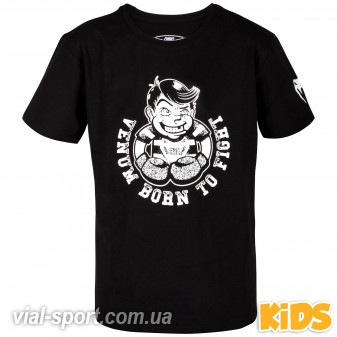 Дитяча футболка Venum Born to Fight T-shirt Black White